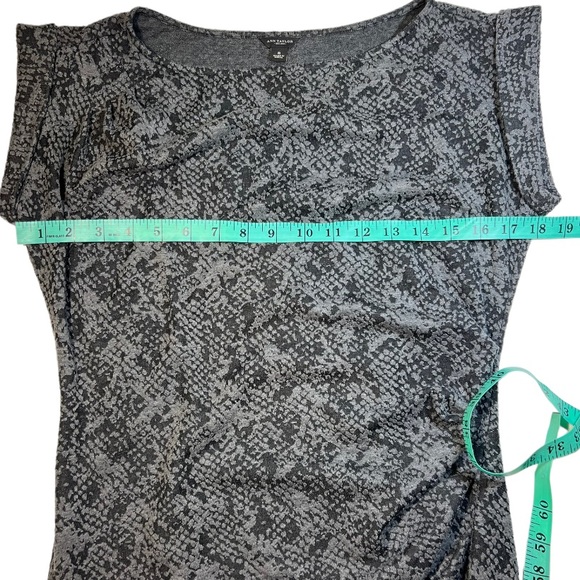 Anne Taylor Ruched Snakeskin Pattern Dress size 6 - Picture 11 of 15